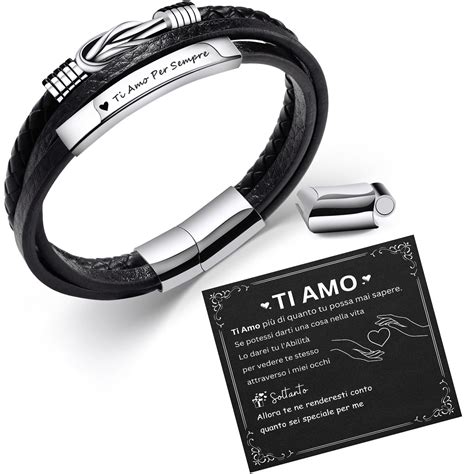 WeBlog - Prezzo TERRISHE Regalo Uomo Bracciale Uomo Bracciale In Pelle ...