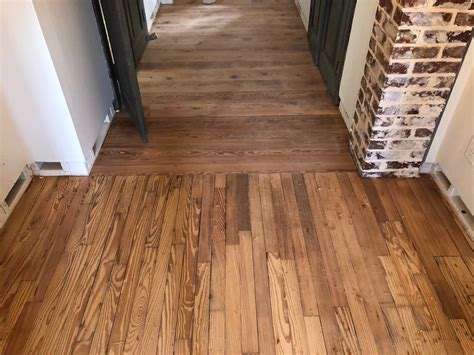 Refinish and Whitewash Heart Pine Floors in St. Augustine Florida