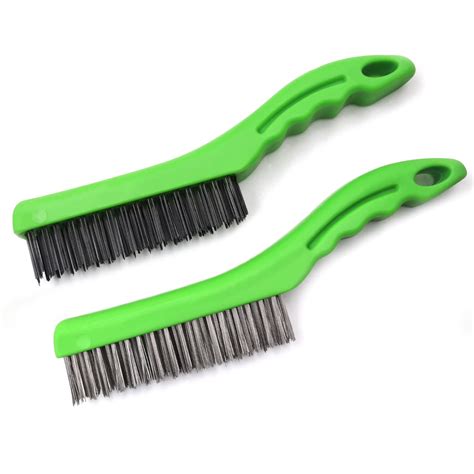 MAXMAN Wire Scratch Brush Set, Heavy Duty Carbon steel wire 10 Inch ...