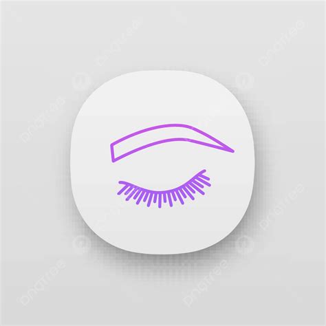 Soft Arched Eyebrow Shape App Icon Brow Eyebrow Care Vector, Brow ...