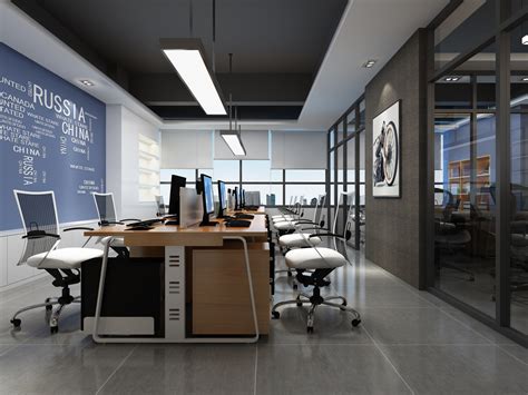 办公室设计写字楼会议室内设计装修效果图施工图空间设计文化墙工-公装设计-猪八戒网