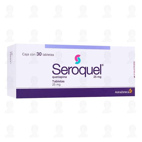 Seroquel 25 mg, 30 Tabletas.