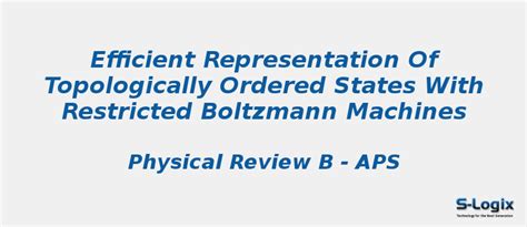 Efficient representation of topologically ordered states | S-Logix