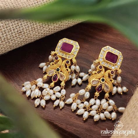 Silver Gold Plated Earrings – Page 5 – Nakoda Payals