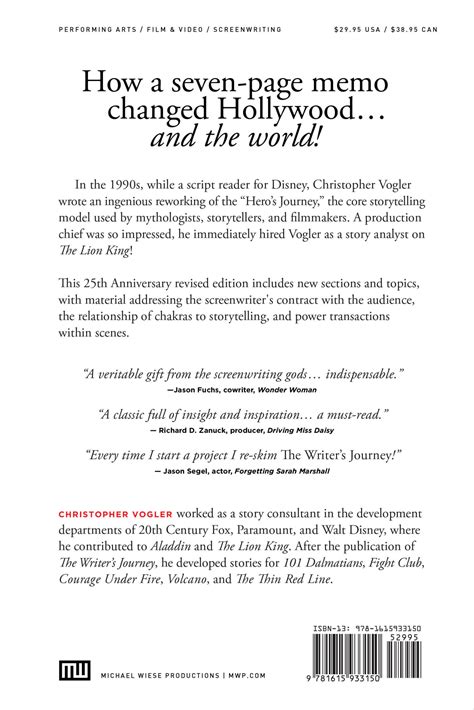 The Writer’s Journey – 25th Anniversary Edition: Mythic Structure for ...