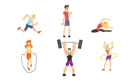 Different Types of Exercise Cartoon 的图像结果