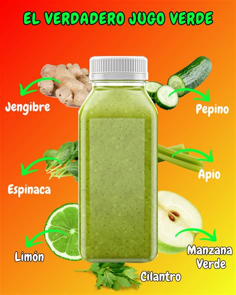 Jugo Verde Antioxidante con Manzana, Pepino y Espinaca para Energía ...