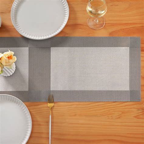 Dual Tone Reversible Table Runner Silver Online - Premium Table Runner ...