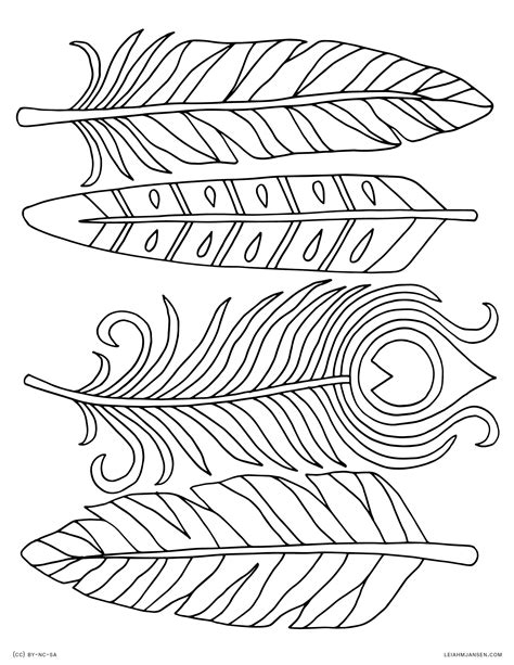 Free Printable Feather Template