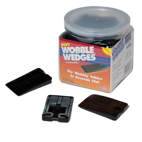 Buy Wobble Wedge - Soft Black - Restaurant Table Shims - 30 Piece Jar ...
