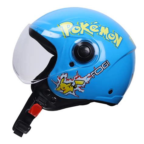 Xinor Kids' Open-Face Motorcycle Helmet – Pokémon Sticker Design (ISI ...