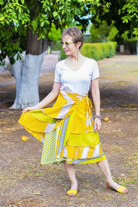 5+ Creative Ways to Wear a Wrap Silk Skirt