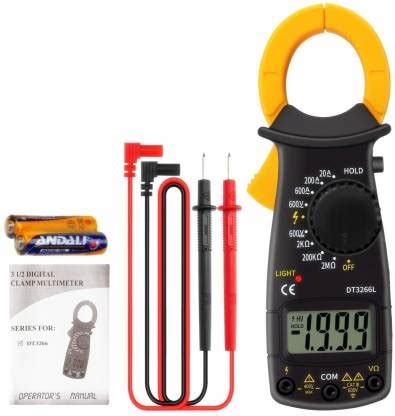 Divinext Mini Clamp Meter LCD Display Anti Burn Protecting Ammeter ...