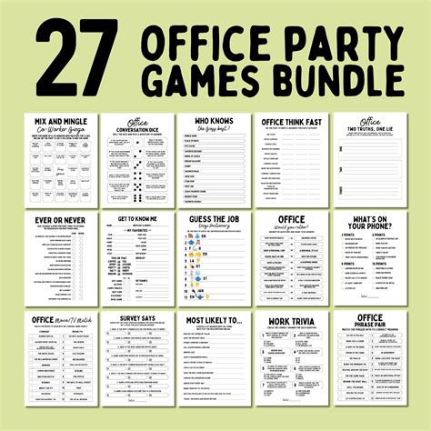 Icebreaker games bundle group activity office games fun printable games team building games ...
