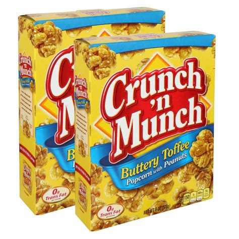 NS Crunch 'N Munch Buttery Toffee Popcorn with Peanuts 6oz. Boxes Made ...