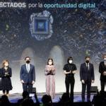 Queen Letizia learns about the BBVAMF efforts for technological inclusion