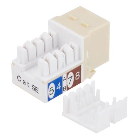 NavePoint CAT5E Keystone Jack, Snap-in, 90-Degree Termination ...