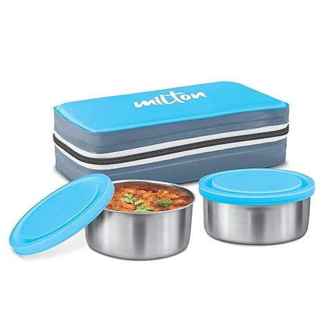 Buy MILTON New Mini Lunch Insulated Tiffin, Set of 2, (280 ml Each ...