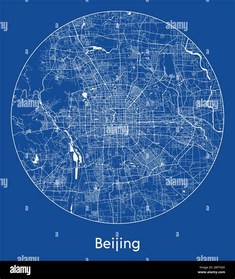 Beijing silhouette map Stock Vector Images - Alamy