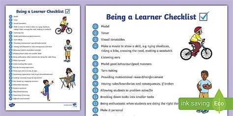 Image result for Learning Skills Checklist