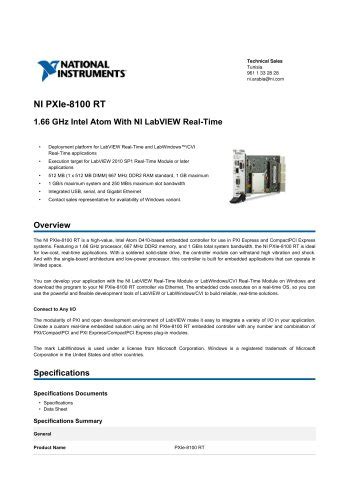 NI 9381 - NATIONAL INSTRUMENTS - PDF Catalogs | Technical Documentation ...