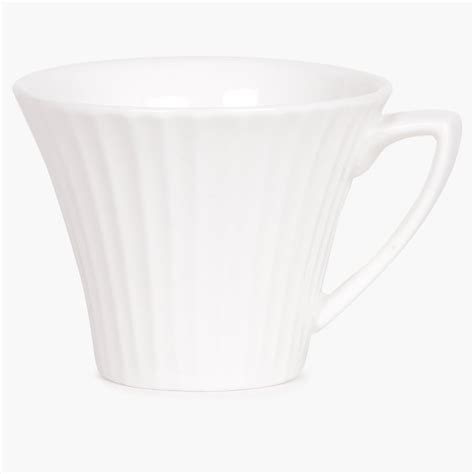 Buy Marshmallow Porcelain Cup and Saucer Set - 80ml from Home Centre at ...
