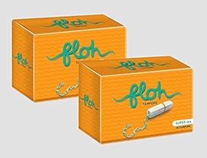 Buy FLOH FDA Approved Super Tampons For Women Heavy Flow Pack of 2 (20 ...