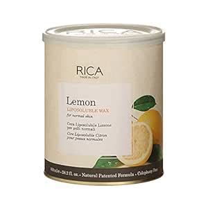 Rica Lemon Liposoluble Wax for Hair & Tan Removal Women and Men Hair ...