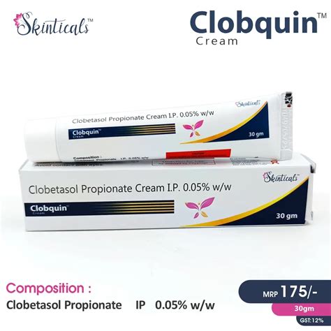 Clobetasol Propionate I.P. 0.05%w/w Cream Clobquin Cream