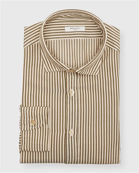 Boglioli Men's Tonal Striped Dress Shirt | Neiman Marcus