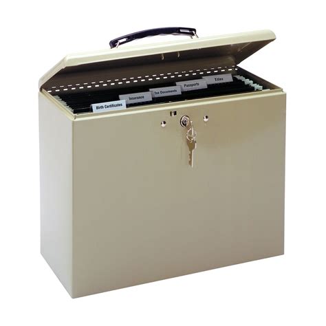 MMF Industries Steel Security File Box with Key Lock (227109003 ...