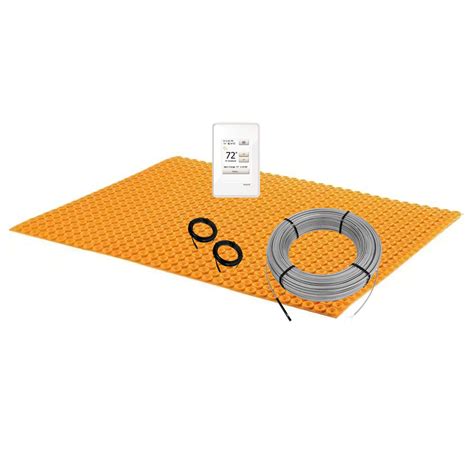 All-in-one Electric Radiant Floor Heating Kit with Uncoupling Membrane ...
