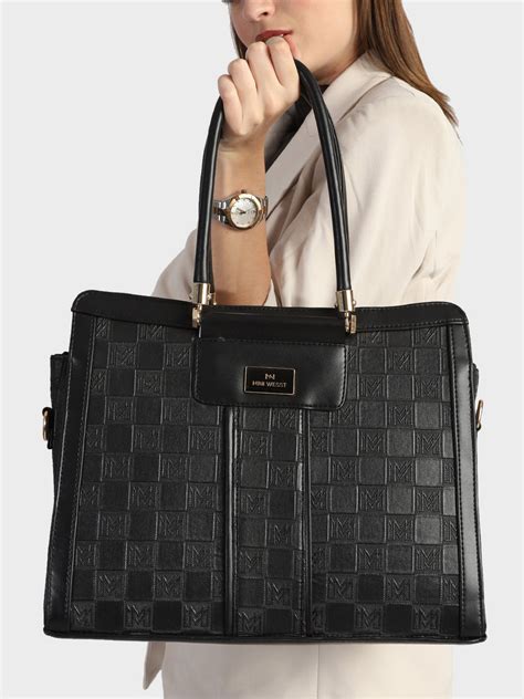 Veronica Mw Black Tote Bag -Stylish Office & Travel Tote – Miniwesst