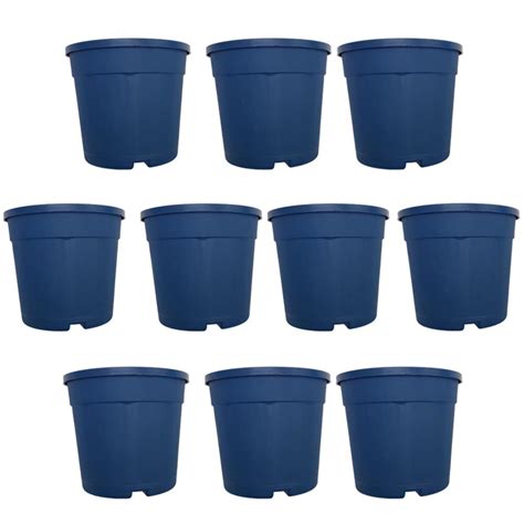 Circle Flower Pots | Blue Flower Pot | Plastic Pots for Home Garden ...