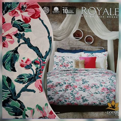 Alfa Store. Lotus double bed sheet with 2 pillow covers #1