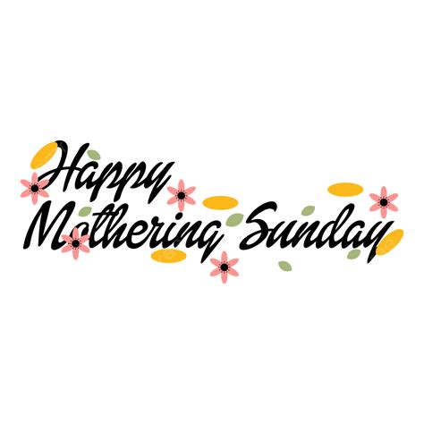 Happy Sunday Clipart Hd PNG, Happy Mothering Sunday Vector, Mothers ...