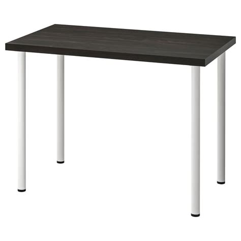 LINNMON / ADILS desk, black-brown/white, 100x60 cm (393/8x235/8") - IKEA