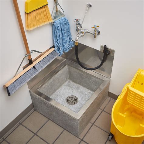 TSB100 24" x 24" Stockton Terrazzo Mop Basin - FIAT Products