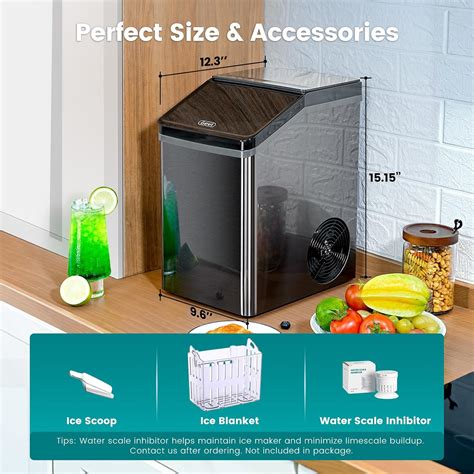 Gevi KNOVA Nugget Ice Maker Countertop, 40lbs/24H India | Ubuy