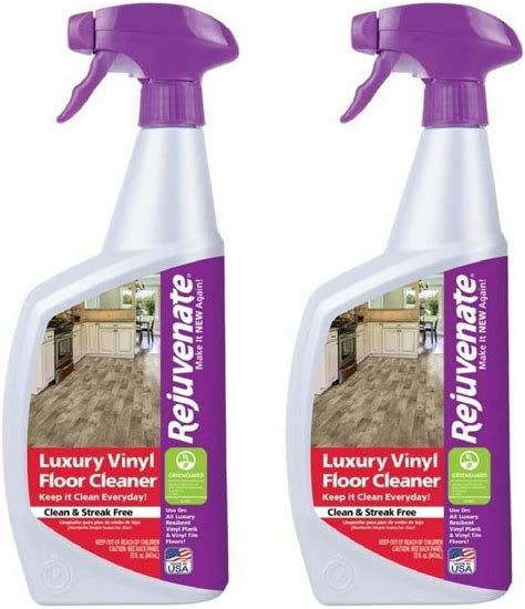 Rejuvenate 32oz Luxury Vinyl Tile Floor Cleaner, PH Neutral, Streak ...