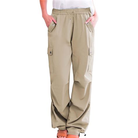 BLVB Womens Cargo Pants with Pockets Baggy High Waisted Hiking Pants ...