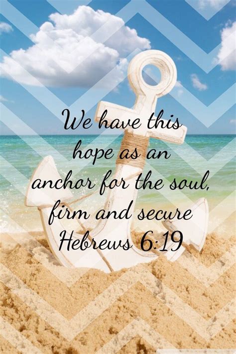 Hebrews 6:19🌊 | Hebrews 6 19, Hebrews 6, Verse quotes