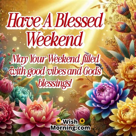 Weekend Blessing Images for a Joyful and Peaceful Weekend - Wish Morning