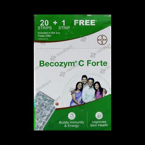 BECOZYME C FORTE TABLET 15'S Price, Uses, Side Effects & Substitutes ...