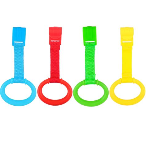Buy Baby Pull Up Rings, 4 Pack Bed Stand Up Assistant, Play Gym Crib ...