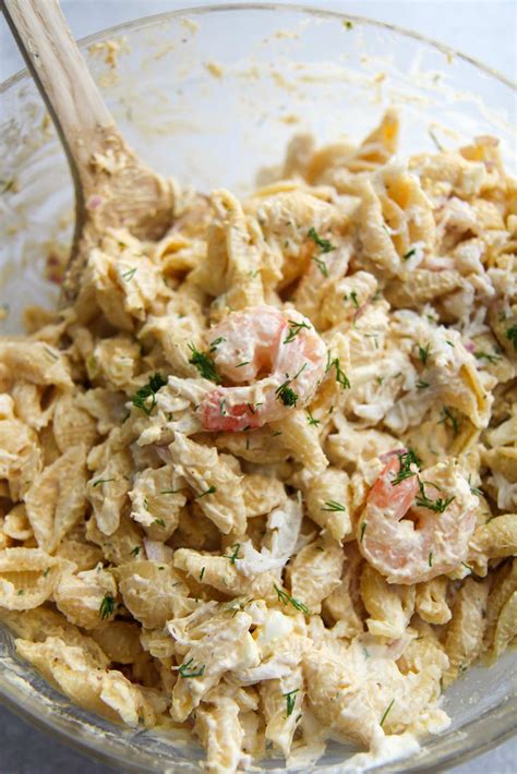 Seafood Salad Recipe With Crabmeat And Shrimp Pasta | Besto Blog