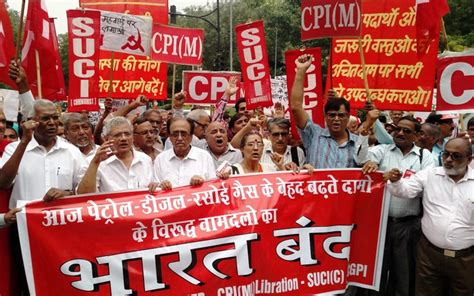 Bharat Bandh Call by Left Parties Against Rising Fuel Prices Widely ...