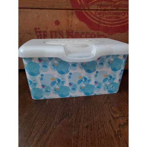 Huggies Baby Wipes EMPTY Container Blue Bubbles - Etsy