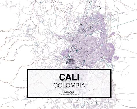 Mapa Topográfico De Cali Map Of Colombia, With The Geopolitical