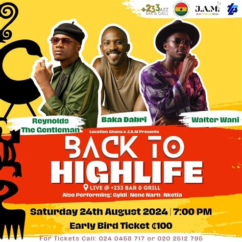 Celebrating the Timeless Legacy of Ghanaian Music, +233 Jazz Bar ...